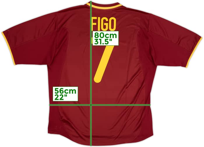 2000-02 Portugal Home Shirt Figo #7 - 6/10 - (XL)