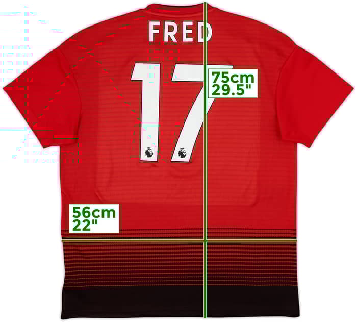 2018-19 Manchester United Home Shirt Fred #17 - 7/10 - (L)