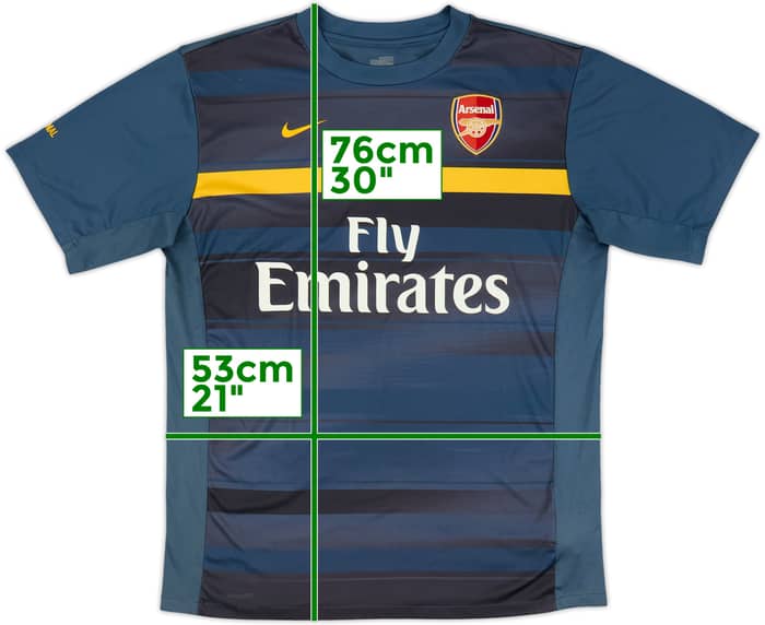 2009-10 Arsenal Nike Training Shirt - 8/10 - (L)