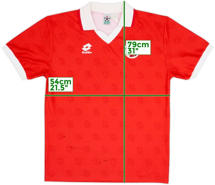 1994-96 Switzerland Home Shirt - 7/10 - (L)