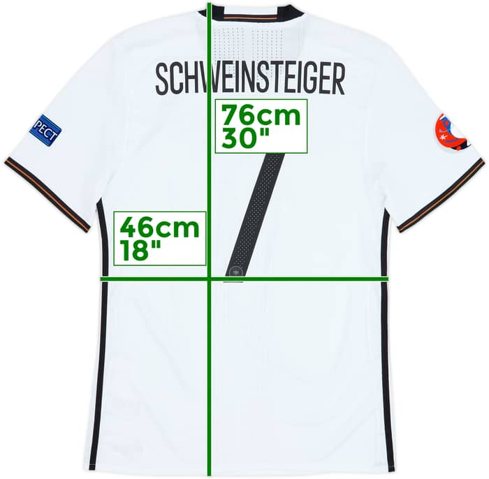 2015-16 Germany Authentic Home Shirt Schweinsteiger #7 - 8/10 - (M)