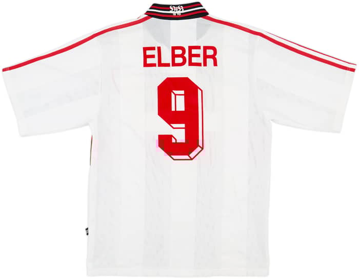 1996-97 Stuttgart Home Shirt Elber #9 - 6/10 - (M)