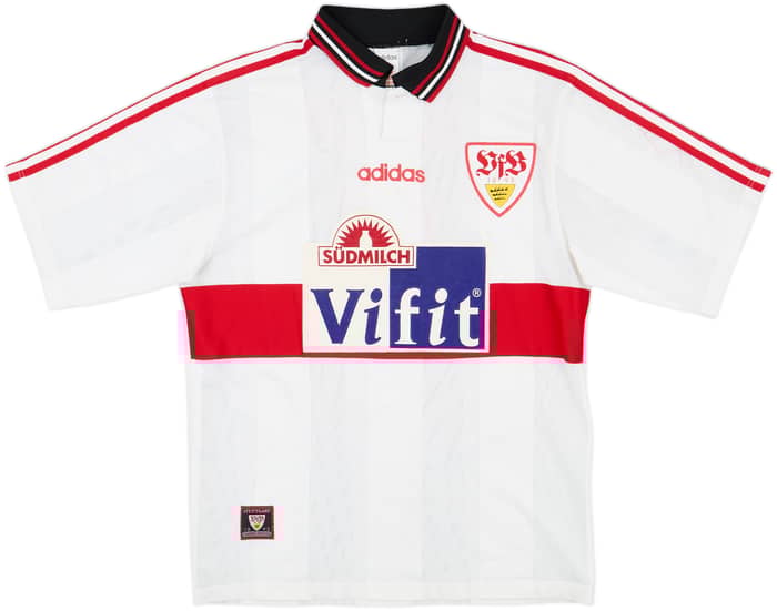 1996-97 Stuttgart Home Shirt Elber #9 - 6/10 - (M)