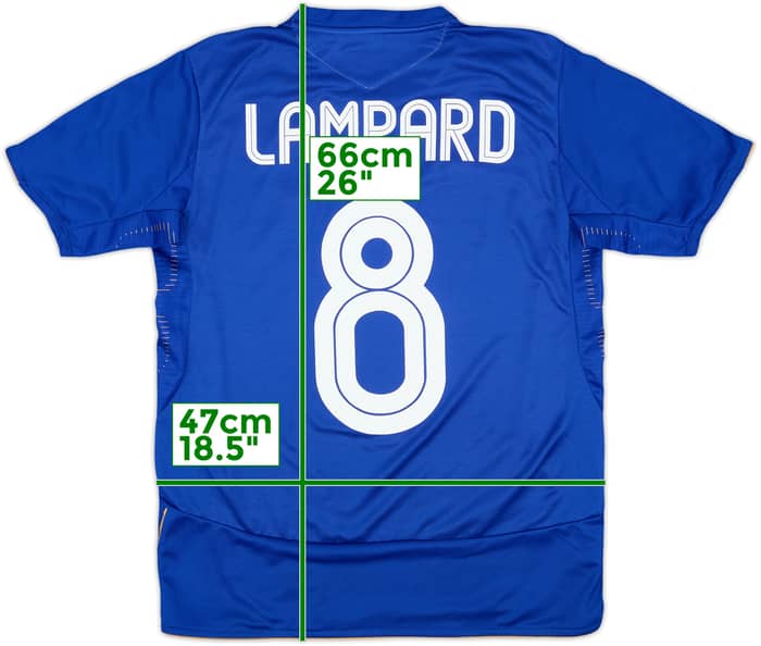 2005-06 Chelsea Centenary Home Shirt Lampard #8 - 8/10 - (XL.Boys)