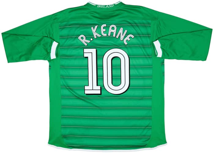 2003-04 Ireland Home L/S Shirt R.Keane #10 - 8/10 - (XL)