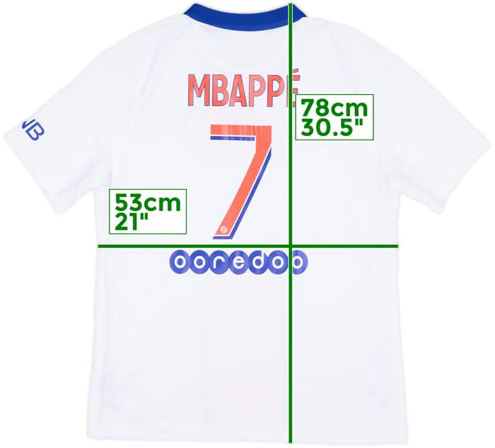 2020-21 Paris Saint-Germain Away Shirt Mbappe #7 (L)