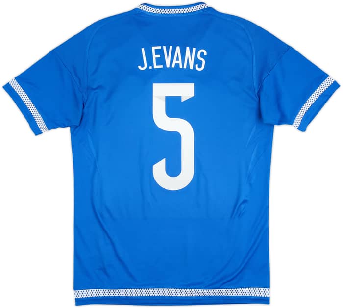 2015-16 Northern Ireland Away Shirt J.Evans #5 - 8/10 - (S)