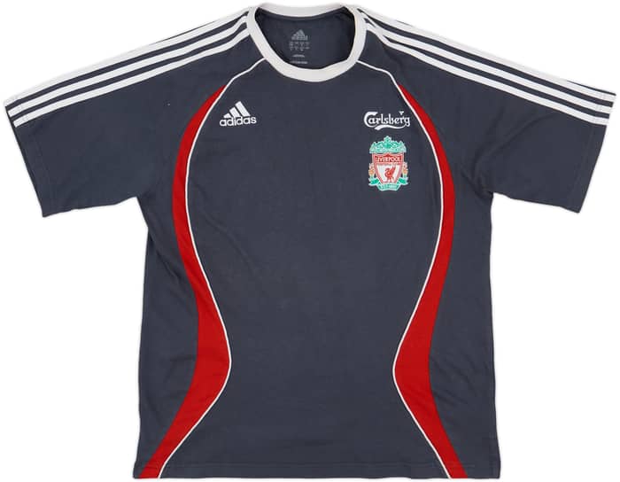 2006-07 Liverpool adidas Cotton Tee - 7/10 - (S)