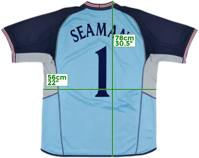 2002-03 England GK S/S Shirt Seaman #1 - 8/10 - (L)
