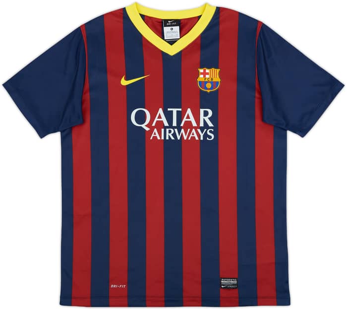 2013-14 Barcelona Basic Home Shirt - 8/10 - (XL.Boys)