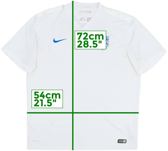 2014-15 England Home Shirt - 5/10 - (XL)