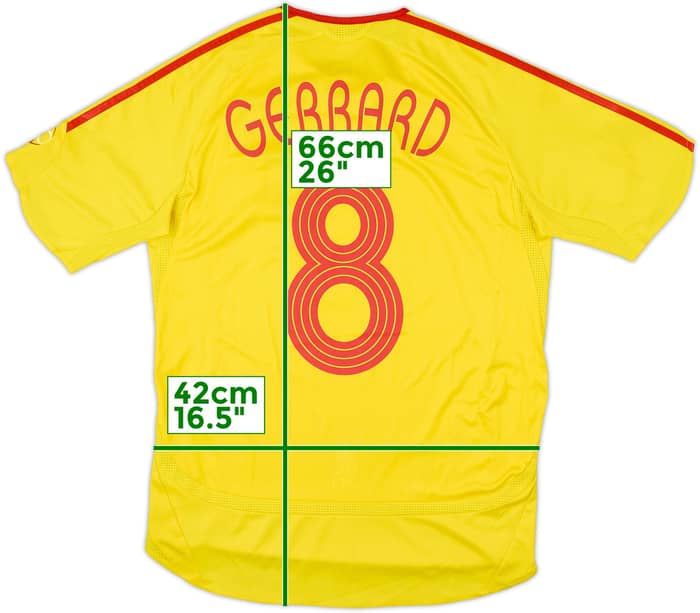 2006-07 Liverpool Away Shirt Gerrard #8 - 9/10 - (S)