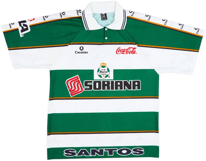 Camiseta de local de aficionado del Santos Laguna Cruzeiro 2000-01 - 9/10 - (L)