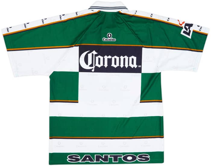 Camiseta de local de aficionado del Santos Laguna Cruzeiro 2000-01 - 9/10 - (L)