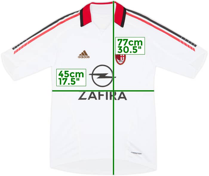Camiseta de visitante versión jugador del AC Milan 2005-06 #15 - 6/10 - (S)