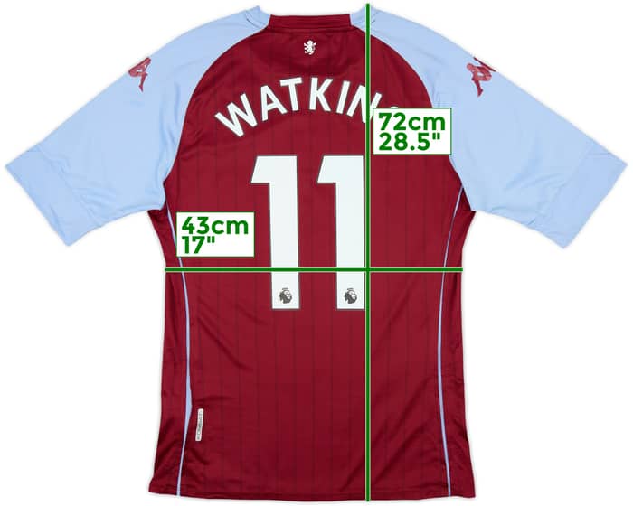 2020-21 Aston Villa Home Shirt Watkins #11 - 5/10 - (L)