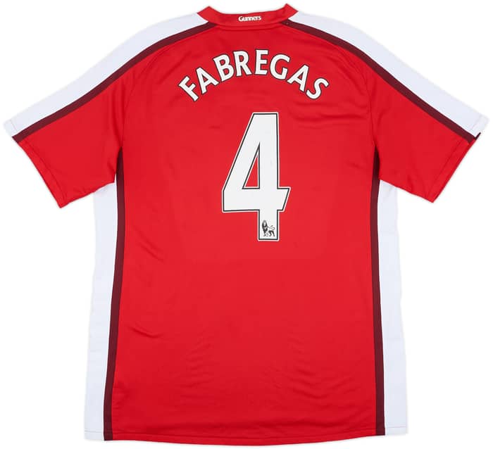 2008-10 Arsenal Home Shirt Fabregas #4 - 6/10 - (L)