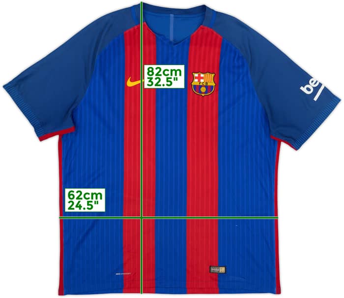 2016-17 Barcelona Authentic Home Shirt - 4/10 - (XXL)