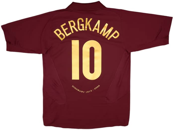 2005-06 Arsenal Home Shirt Bergkamp #10 - 6/10 - (L)