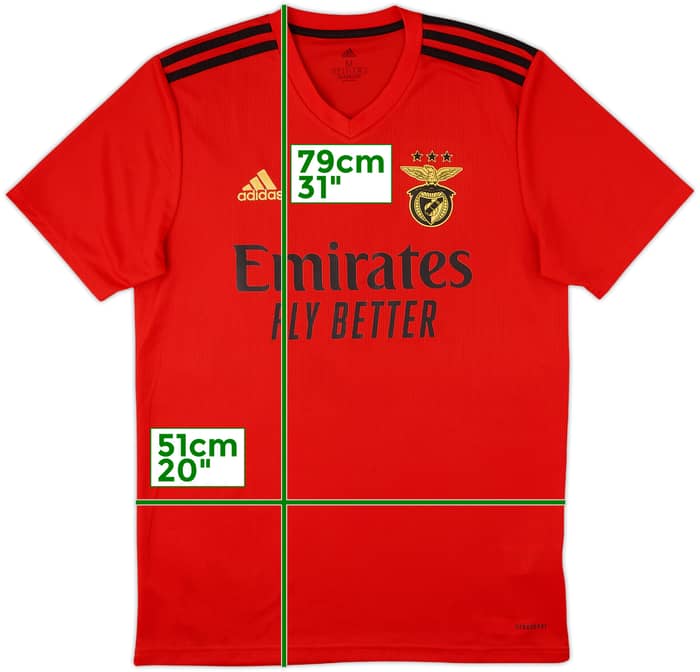 2020-21 Benfica Home Shirt - 8/10 - (M)