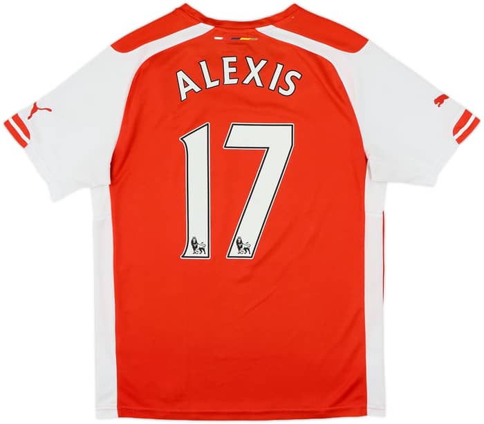 2014-15 Arsenal Home Shirt Alexis #17 - 7/10 - (S)