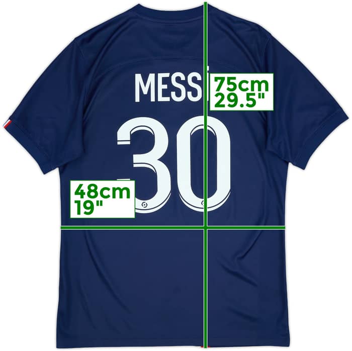 2022-23 Paris Saint-Germain Home Shirt Messi #30 - 8/10 - (M)