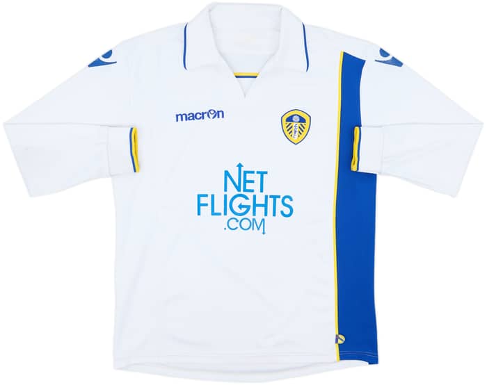 2009-10 Leeds United Home L/S Shirt Johnson #16 - 6/10 - (M)
