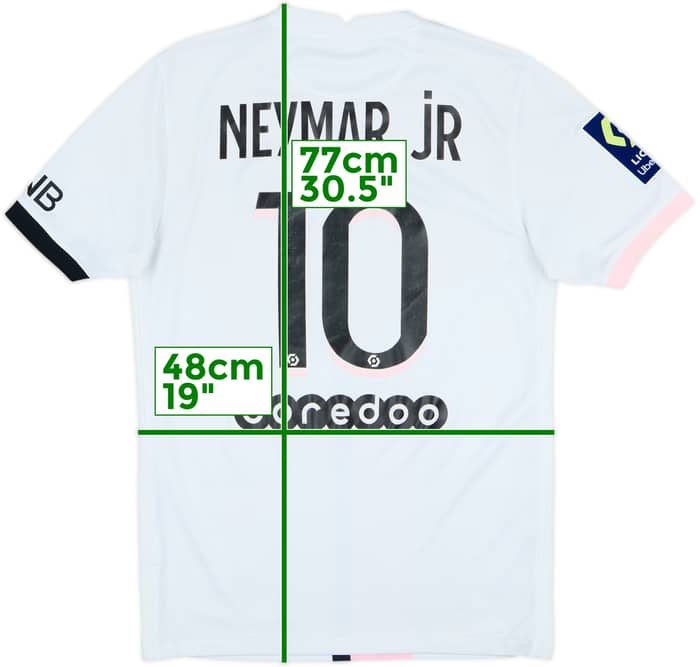 2021-22 Paris Saint-Germain Away Shirt Neymar Jr #10 - 5/10 - (S)