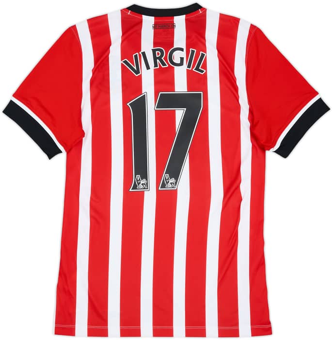 2016-17 Southampton Home Shirt Virgil #17 - 8/10 - (M)