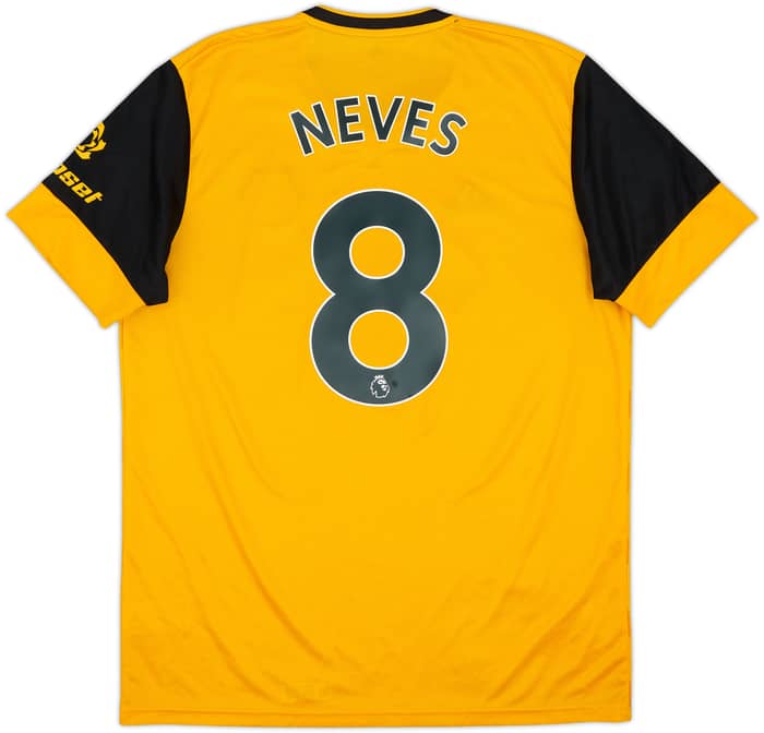 2020-21 Wolves Home Shirt Neves #8 - 7/10 - (L)