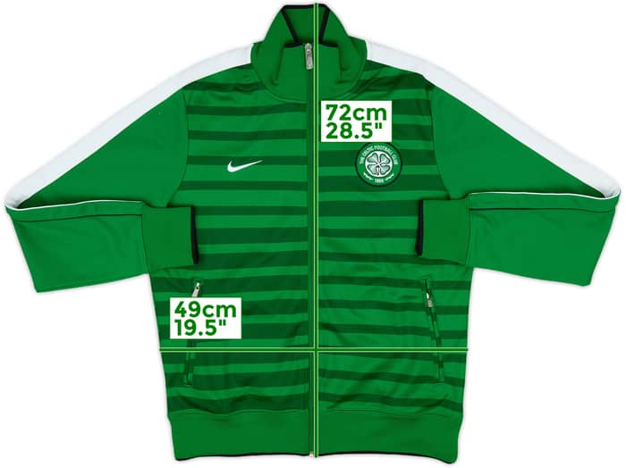 2011-12 Celtic Nike N98 Track Jacket - 8/10 - (M)