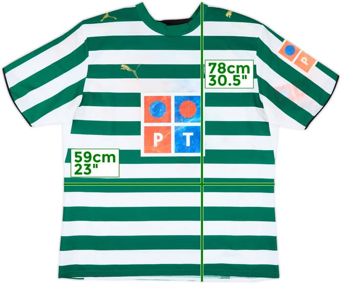 2006-07 Sporting CP Home Shirt - 4/10 - (XL)