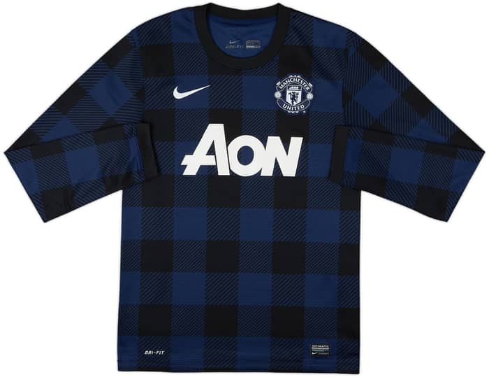 2013-14 Manchester United Away L/S Shirt Rooney #10 - 9/10 - (S)