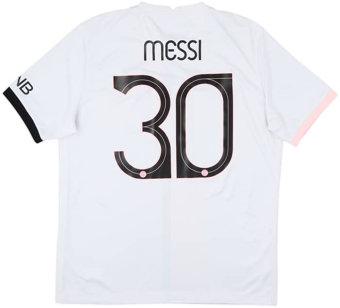 2021-22 Paris Saint-Germain Away Shirt Messi #30 - 6/10 - (L)