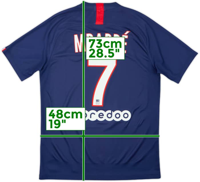 2019-20 Paris Saint-Germain Home Shirt Mbappe #7 - 7/10 - (M)