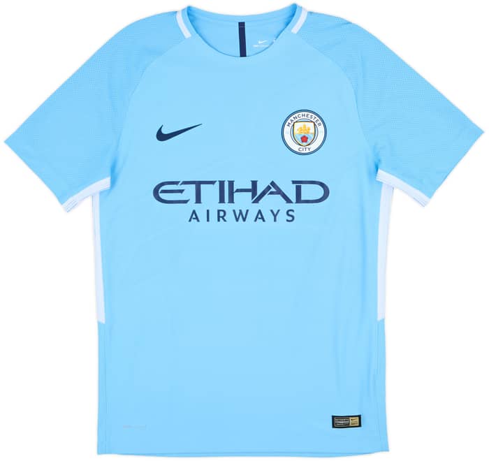 2017-18 Manchester City Authentic Home Shirt Kun Aguero #10 - 10/10 - (M)
