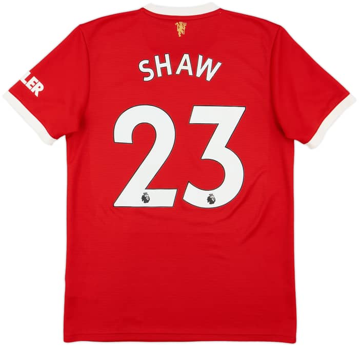 2021-22 Manchester United Home Shirt Shaw #23 - 8/10 - (M)