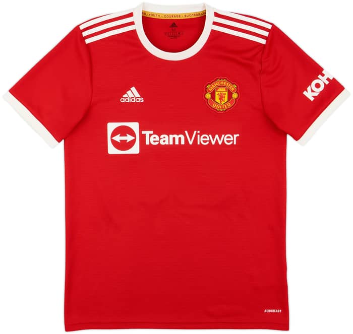 2021-22 Manchester United Home Shirt Shaw #23 - 8/10 - (M)