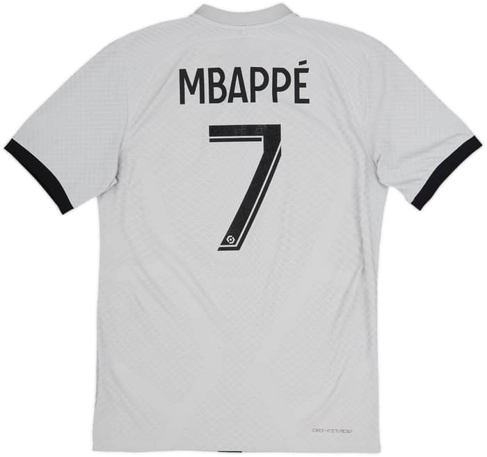 2022-23 París Saint-Germain Camiseta Auténtica de Visitante Mbappe #7 - 9/10 - (S)
