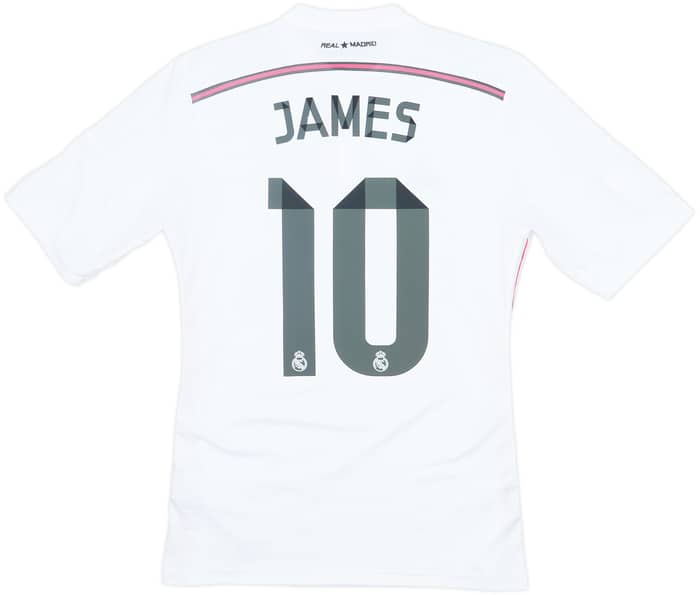 2014-15 Real Madrid Home Shirt James #10 - 8/10 - (S)