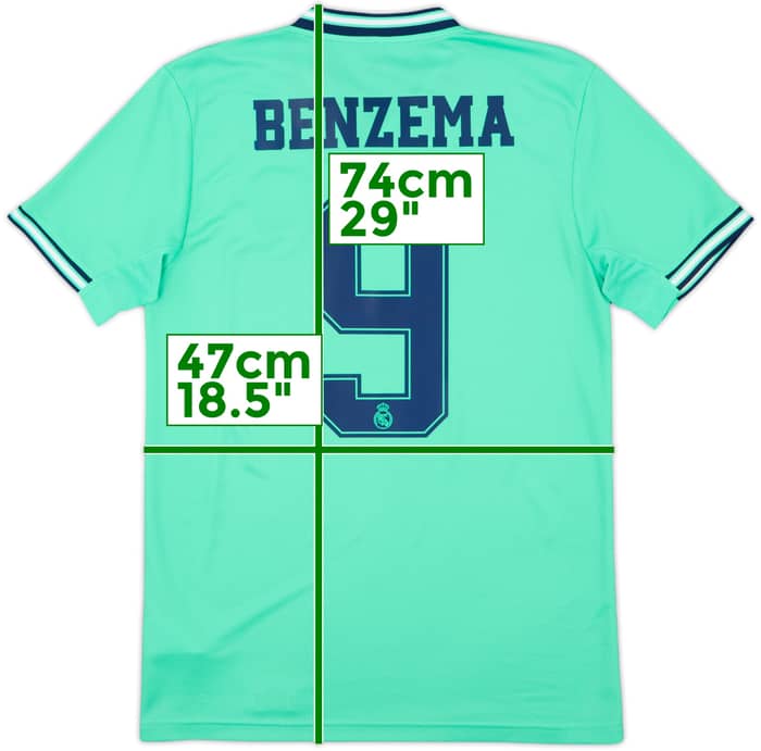 2019-20 Real Madrid Third Shirt Benzema #9 - 8/10 - (S)