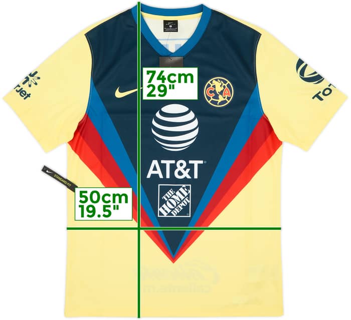 Camiseta básica de local del Club America 2020-21 (M)