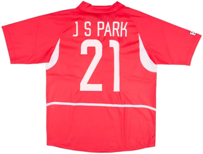 2002-03 South Korea Home Shirt J.S.Park #21 - 8/10 - (XL)