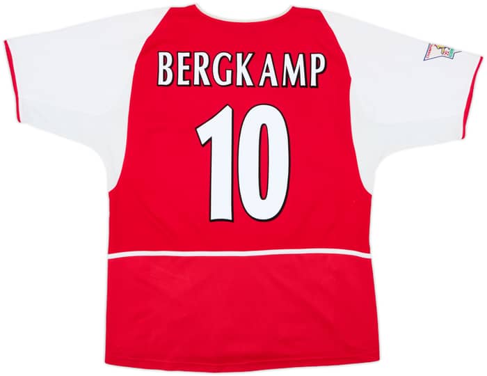 2002-04 Arsenal Home Shirt Bergkamp #10 - 8/10 - (L)
