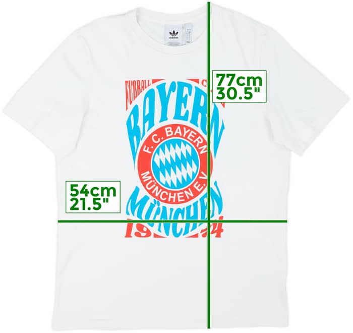 2023-24 Bayern Munich adidas Originals Graphic Tee - 7/10 - (L)