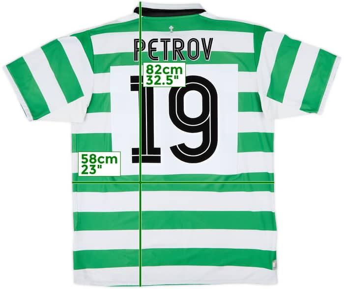 2004-05 Celtic Home Shirt Petrov #19 - 7/10 - (XL)