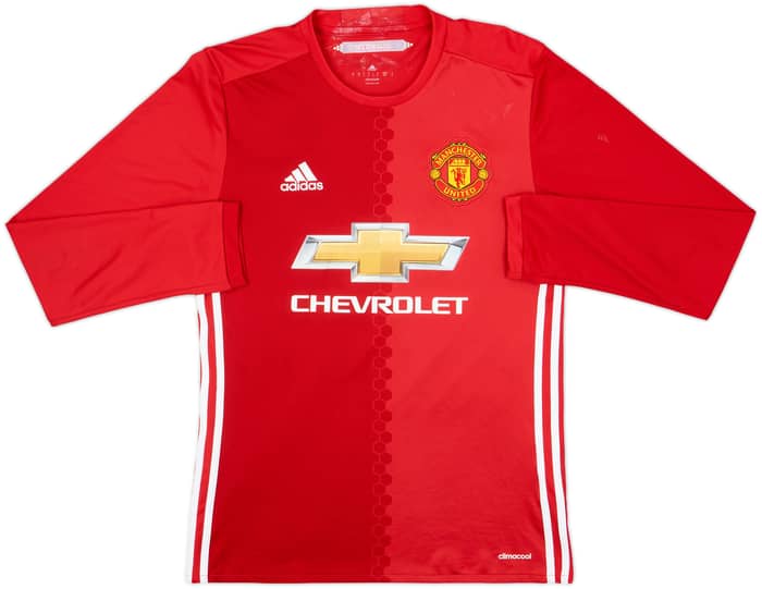 2016-17 Manchester United Home L/S Shirt Rooney #10 - 8/10 - (S)