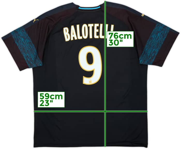 2018-19 Olympique Marseille Away Shirt Balotelli #9 - 6/10 - (XXL)
