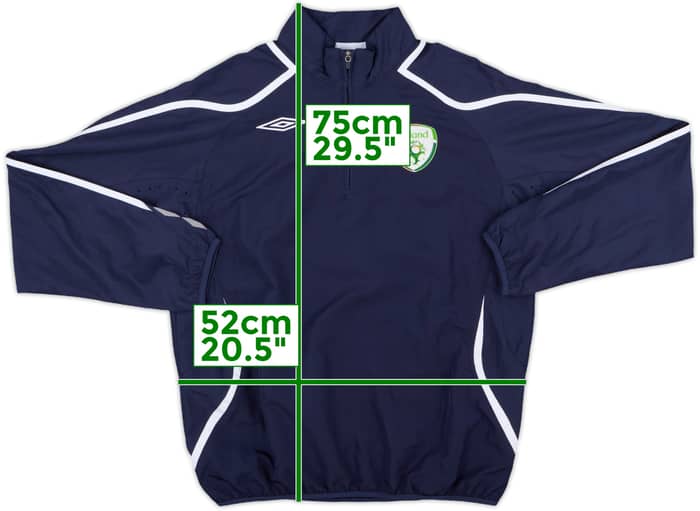 2007-08 Ireland Umbro 1/4 Zip Training Top - 8/10 - (M)