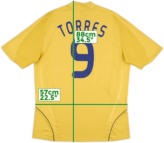 2008-10 Spain Away Shirt Torres #9 - 9/10 - (XL)